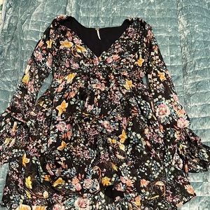 FREE PEOPLE Flared Sleeve Dress